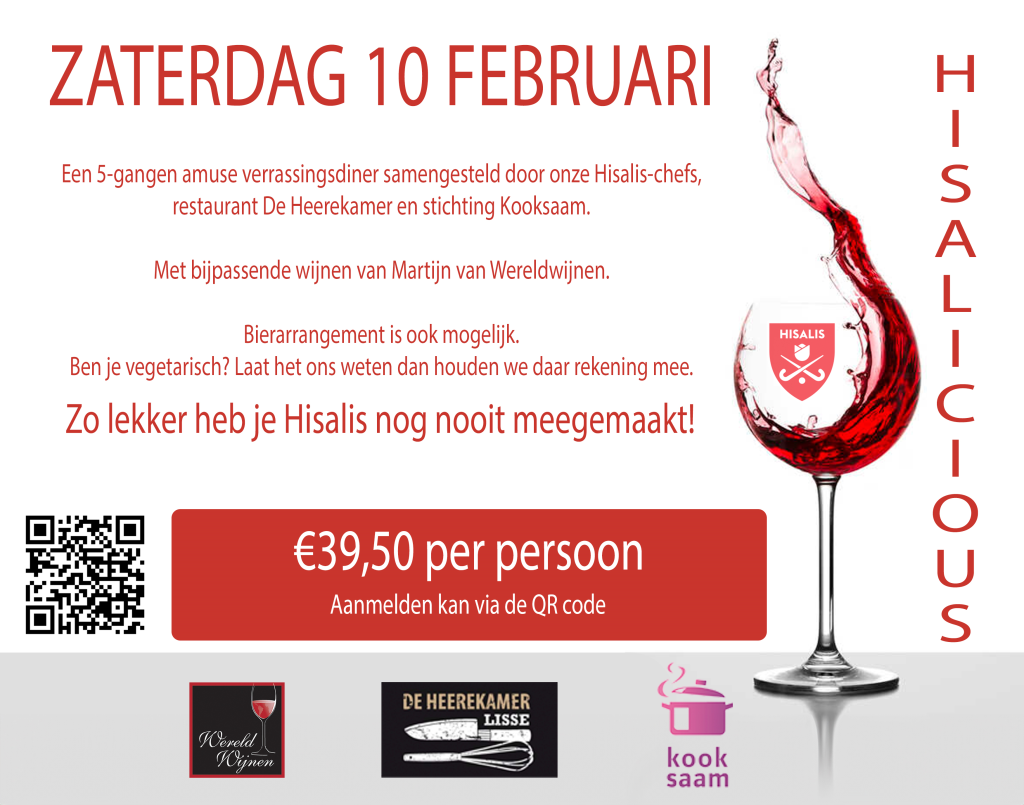 Hisalicious - Zaterdag 10 februari Nieuws afbeelding